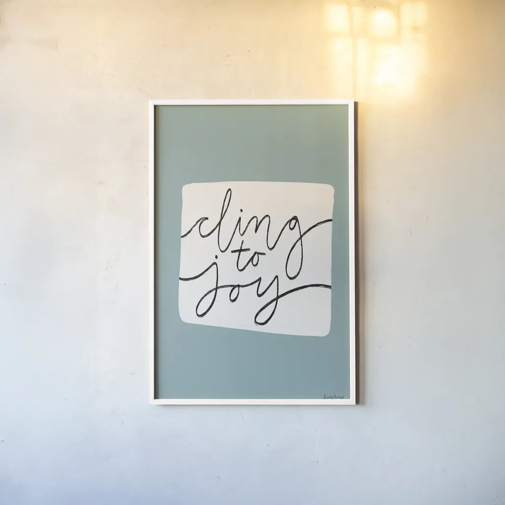 Calm Home I by Becky Thorns. shown as a paper print in a white frame. Available as a archival giclee rolled canvas, fine art paper, or poster print. SKU 63801h.