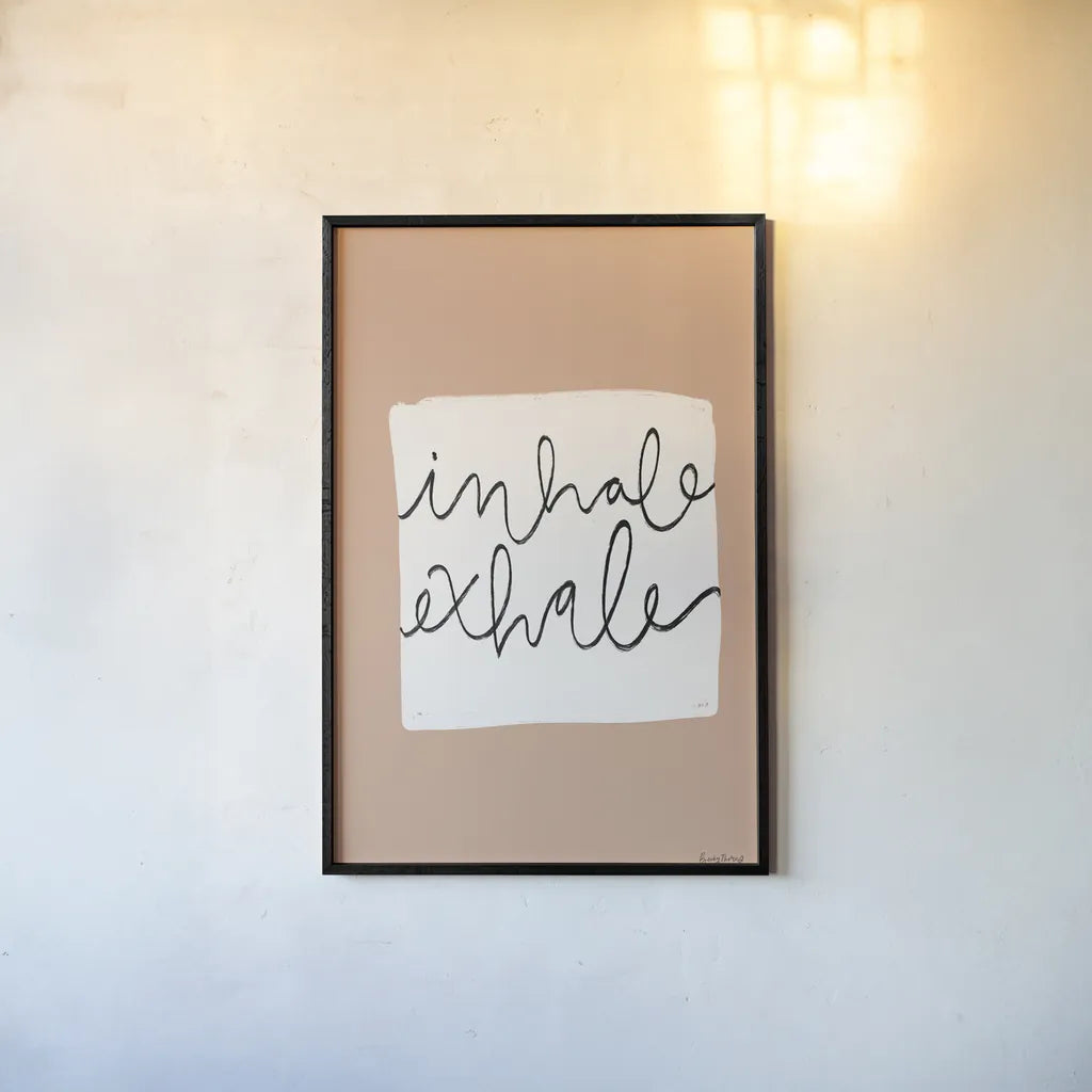 Calm Home III by Becky Thorns. shown as a paper print in a black flame. Available as a archival giclee rolled canvas, fine art paper, or poster print. SKU 63803h.