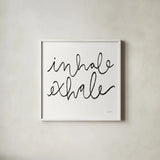Calm Home III BW Crop by Becky Thorns. Shown in a crisp white glass frame for a clean and minimalist style. Available as an archival giclee rolled canvas, fine art paper, or poster print. SKU 67973a.