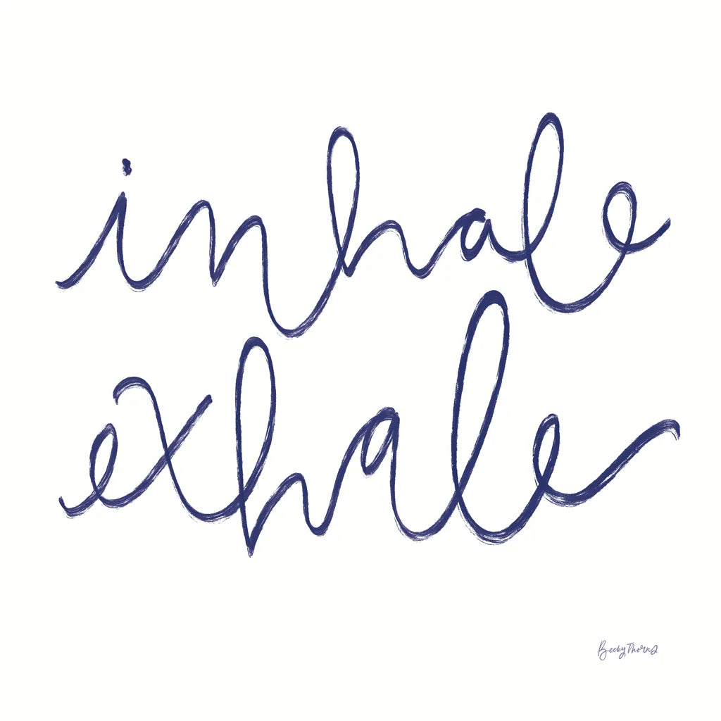 Calm Home III Indigo Crop by Becky Thorns. SKU 70968a. Archival Giclee Fine art print for wall decor.