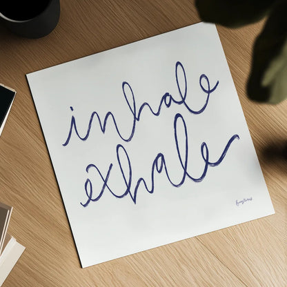 Calm Home III Indigo Crop by Becky Thorns. Shown as a detailed flat fine art print, highlighting archival giclee quality. Available as an archival giclee rolled canvas, fine art paper, or poster print. SKU 70968a.