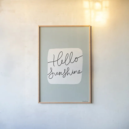 Calm Home V by Becky Thorns. shown as a paper print in a natural frame. Available as a archival giclee rolled canvas, fine art paper, or poster print. SKU 67057h.