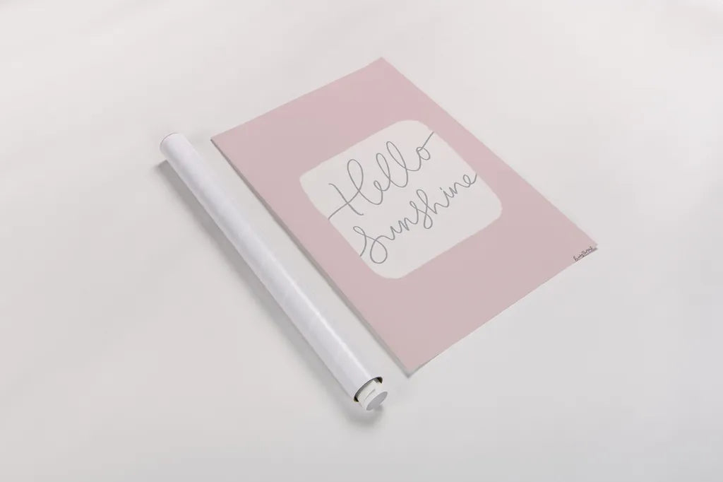 Calm Home V Blush by Becky Thorns. shown as a rolled paper print. Available as archival giclee rolled canvas, fine art paper, or poster print. SKU 67147h.