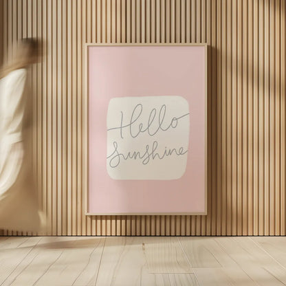 Calm Home V Blush by Becky Thorns. shown as over sized large wall art. Available as an archival giclee rolled canvas, fine art paper, or poster print. SKU 67147h.