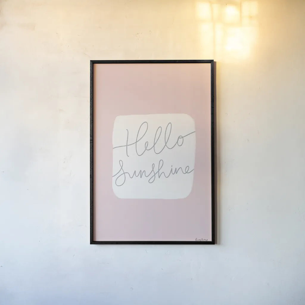 Calm Home V Blush by Becky Thorns. shown as a paper print in a black flame. Available as a archival giclee rolled canvas, fine art paper, or poster print. SKU 67147h.