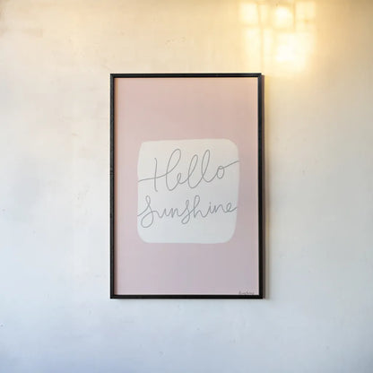 Calm Home V Blush by Becky Thorns. shown as a paper print in a black flame. Available as a archival giclee rolled canvas, fine art paper, or poster print. SKU 67147h.