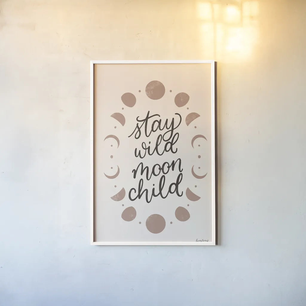 Celestial Boho II by Becky Thorns. shown as a paper print in a white frame. Available as a archival giclee rolled canvas, fine art paper, or poster print. SKU 67315h.