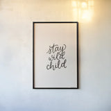 Celestial Boho II Wild by Becky Thorns. shown as a paper print in a black flame. Available as a archival giclee rolled canvas, fine art paper, or poster print. SKU 76395h.