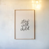 Celestial Boho II Wild by Becky Thorns. shown as a paper print in a natural frame. Available as a archival giclee rolled canvas, fine art paper, or poster print. SKU 76395h.