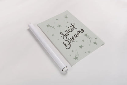 Celestial Boho III Sage by Becky Thorns. shown as a rolled paper print. Available as archival giclee rolled canvas, fine art paper, or poster print. SKU 76399h.