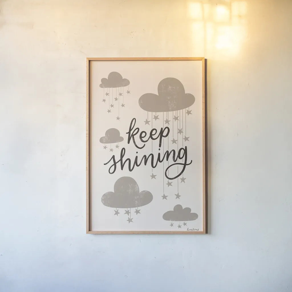 Celestial Boho IV by Becky Thorns. shown as a paper print in a natural frame. Available as a archival giclee rolled canvas, fine art paper, or poster print. SKU 67317h.