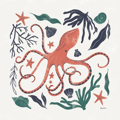 Coastal Reef IV by Becky Thorns. SKU 72914a. Archival Giclee Fine art print for wall decor.