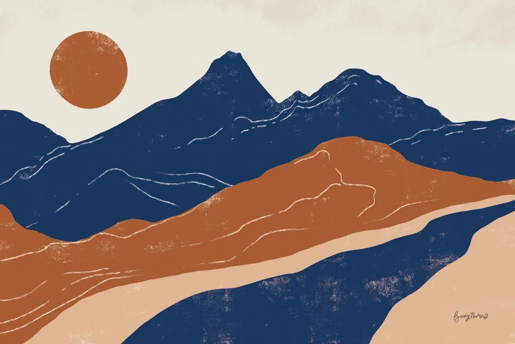 Colorful Peru Trails by Becky Thorns. SKU 79060i. Archival Giclee Fine art print for wall decor.