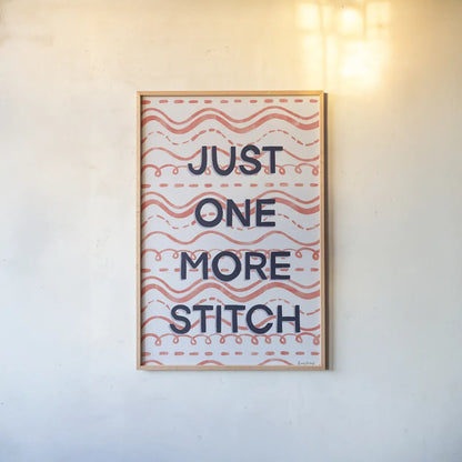 Crafty II by Becky Thorns. shown as a paper print in a natural frame. Available as a archival giclee rolled canvas, fine art paper, or poster print. SKU 88734h.