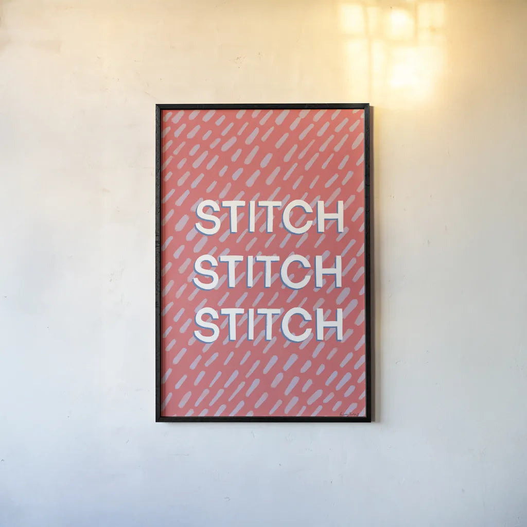 Crafty III by Becky Thorns. shown as a paper print in a black flame. Available as a archival giclee rolled canvas, fine art paper, or poster print. SKU 88735h.