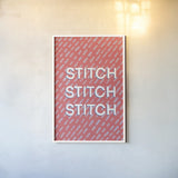 Crafty III by Becky Thorns. shown as a paper print in a white frame. Available as a archival giclee rolled canvas, fine art paper, or poster print. SKU 88735h.