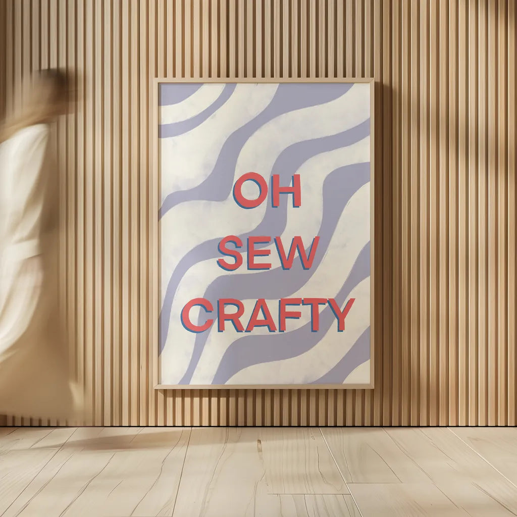 Crafty IV by Becky Thorns. shown as over sized large wall art. Available as an archival giclee rolled canvas, fine art paper, or poster print. SKU 88736h.