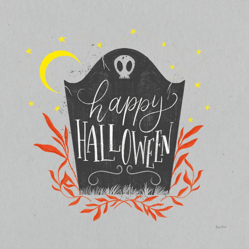Cute Halloween I Neutral by Becky Thorns. SKU 74798a. Archival Giclee Fine art print for wall decor.