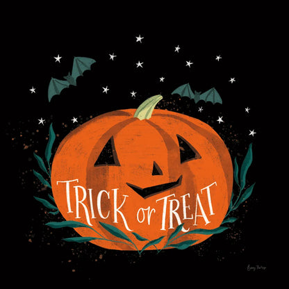 Cute Halloween II by Becky Thorns. SKU 74385a. Archival Giclee Fine art print for wall decor.