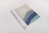 Desert Sunrise I Blue by Becky Thorns. shown as a rolled paper print. Available as archival giclee rolled canvas, fine art paper, or poster print. SKU 74762h.