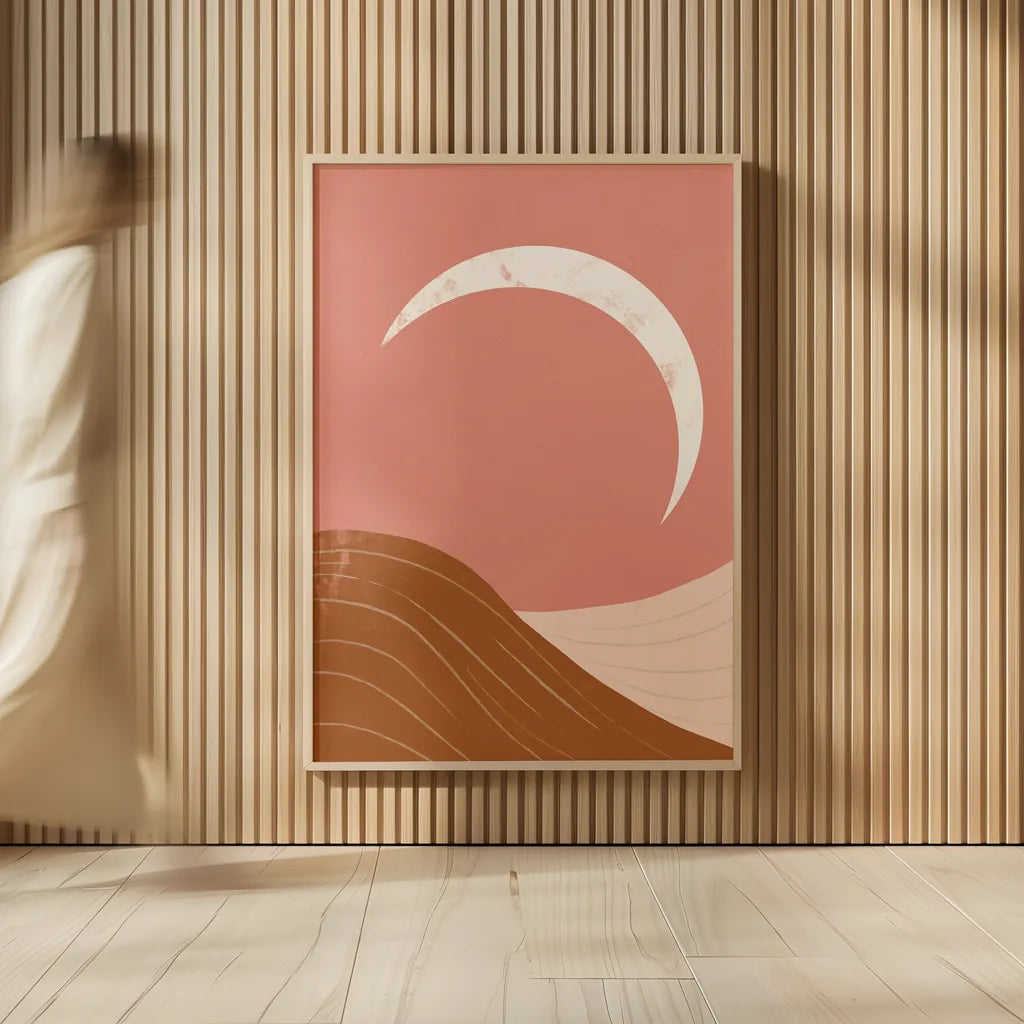 Desert Sunrise II by Becky Thorns. shown as over sized large wall art. Available as an archival giclee rolled canvas, fine art paper, or poster print. SKU 69665h.