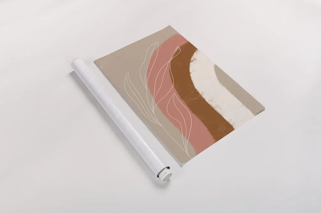 Desert Sunrise III by Becky Thorns. shown as a rolled paper print. Available as archival giclee rolled canvas, fine art paper, or poster print. SKU 69666h.