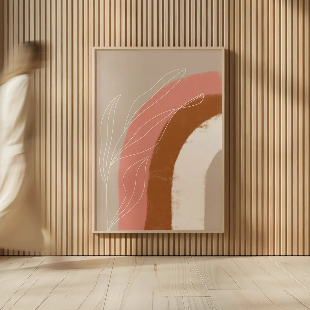 Desert Sunrise III by Becky Thorns. shown as over sized large wall art. Available as an archival giclee rolled canvas, fine art paper, or poster print. SKU 69666h.