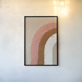 Desert Sunrise III by Becky Thorns. shown as a paper print in a black flame. Available as a archival giclee rolled canvas, fine art paper, or poster print. SKU 69666h.