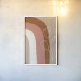 Desert Sunrise IV by Becky Thorns. shown as a paper print in a white frame. Available as a archival giclee rolled canvas, fine art paper, or poster print. SKU 69667h.