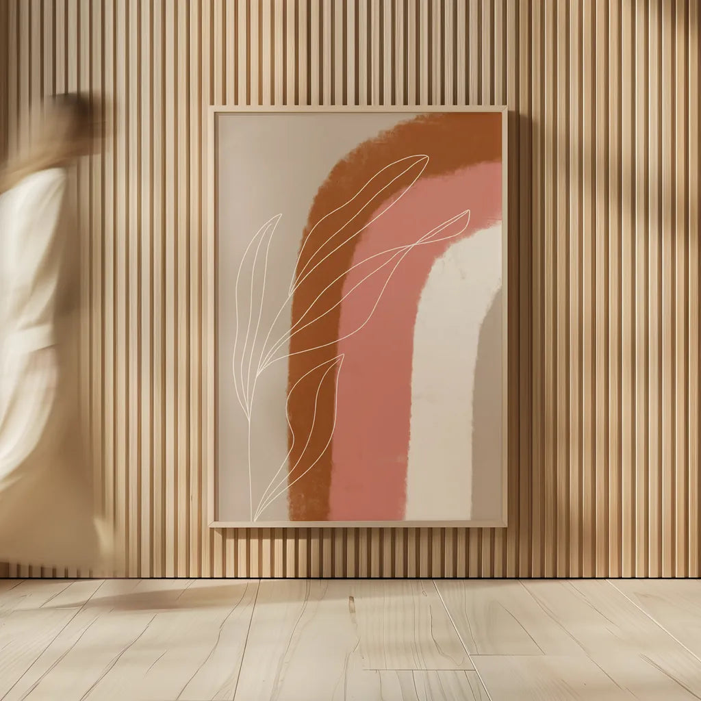 Desert Sunrise V by Becky Thorns. shown as over sized large wall art. Available as an archival giclee rolled canvas, fine art paper, or poster print. SKU 75970h.