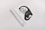 Dinomite BW by Becky Thorns. shown as a rolled paper print. Available as archival giclee rolled canvas, fine art paper, or poster print. SKU 61425h.