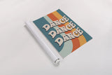Disco Fever I by Becky Thorns. shown as a rolled paper print. Available as archival giclee rolled canvas, fine art paper, or poster print. SKU 91355h.