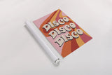 Disco Fever II by Becky Thorns. shown as a rolled paper print. Available as archival giclee rolled canvas, fine art paper, or poster print. SKU 91356h.