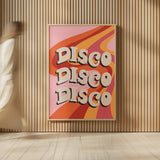 Disco Fever II by Becky Thorns. shown as over sized large wall art. Available as an archival giclee rolled canvas, fine art paper, or poster print. SKU 91356h.