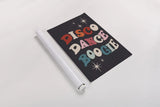 Disco Fever III by Becky Thorns. shown as a rolled paper print. Available as archival giclee rolled canvas, fine art paper, or poster print. SKU 91357h.