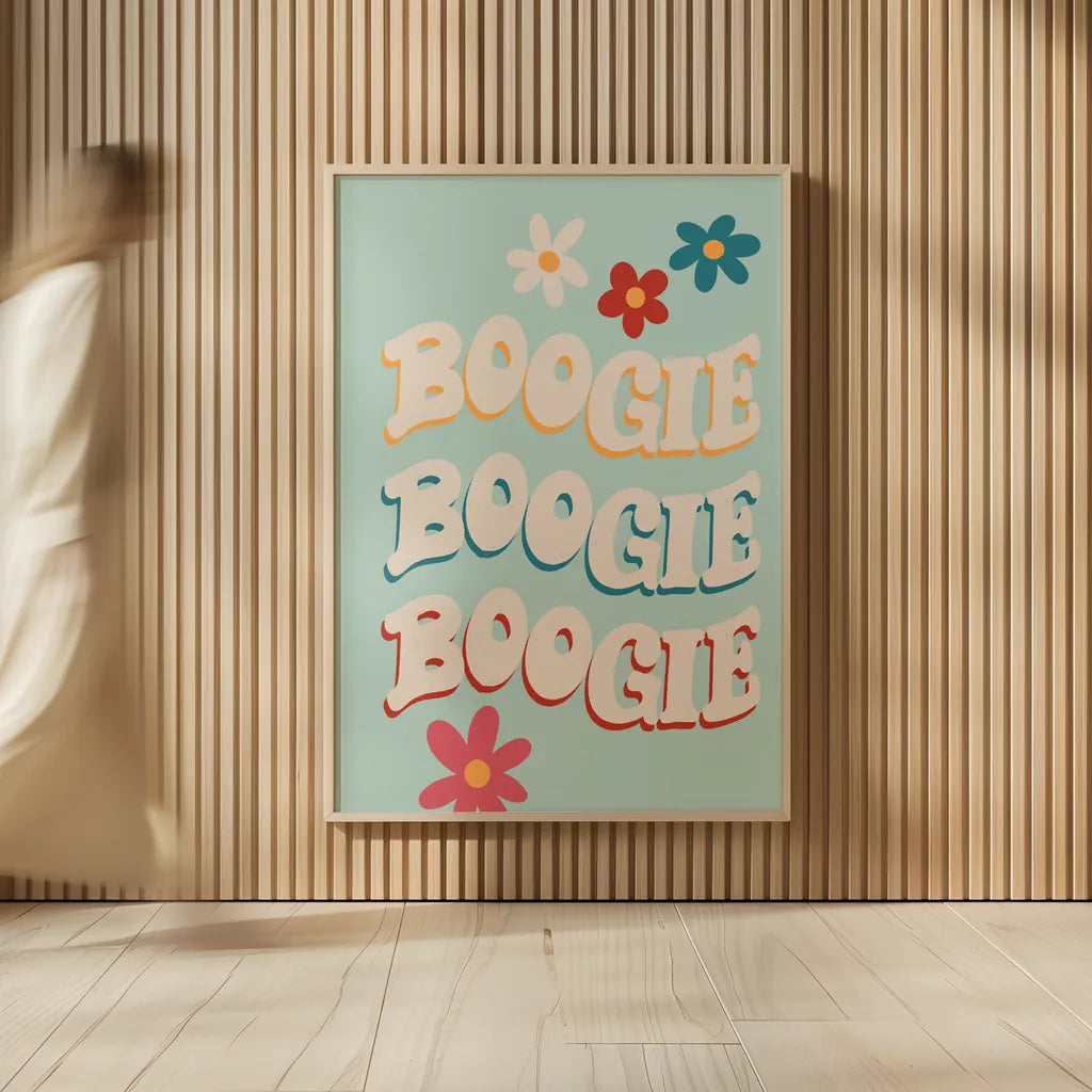 Disco Fever IV by Becky Thorns. shown as over sized large wall art. Available as an archival giclee rolled canvas, fine art paper, or poster print. SKU 91358h.