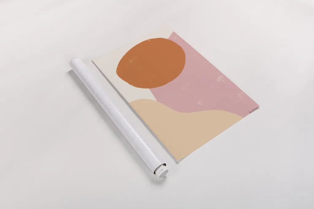 Eclectic I by Becky Thorns. shown as a rolled paper print. Available as archival giclee rolled canvas, fine art paper, or poster print. SKU 65322h.