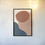 Eclectic I Warm by Becky Thorns. shown as a paper print in a black flame. Available as a archival giclee rolled canvas, fine art paper, or poster print. SKU 71368h.