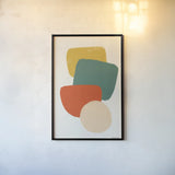 Eclectic II by Becky Thorns. shown as a paper print in a black flame. Available as a archival giclee rolled canvas, fine art paper, or poster print. SKU 65323h.