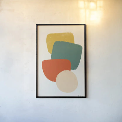 Eclectic II by Becky Thorns. shown as a paper print in a black flame. Available as a archival giclee rolled canvas, fine art paper, or poster print. SKU 65323h.