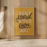Encouraging Words - Stand by Becky Thorns. shown as over sized large wall art. Available as an archival giclee rolled canvas, fine art paper, or poster print. SKU 58585h.