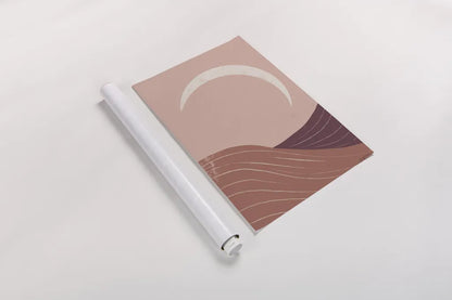 Eventide Desert Sunrise II by Becky Thorns. shown as a rolled paper print. Available as archival giclee rolled canvas, fine art paper, or poster print. SKU 70977h.