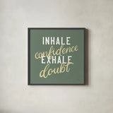 Everyday Sentiment I by Becky Thorns. Shown in a sleek black glass frame for a contemporary gallery look. Available as an archival giclee rolled canvas, fine art paper, or poster print. SKU 58705a.