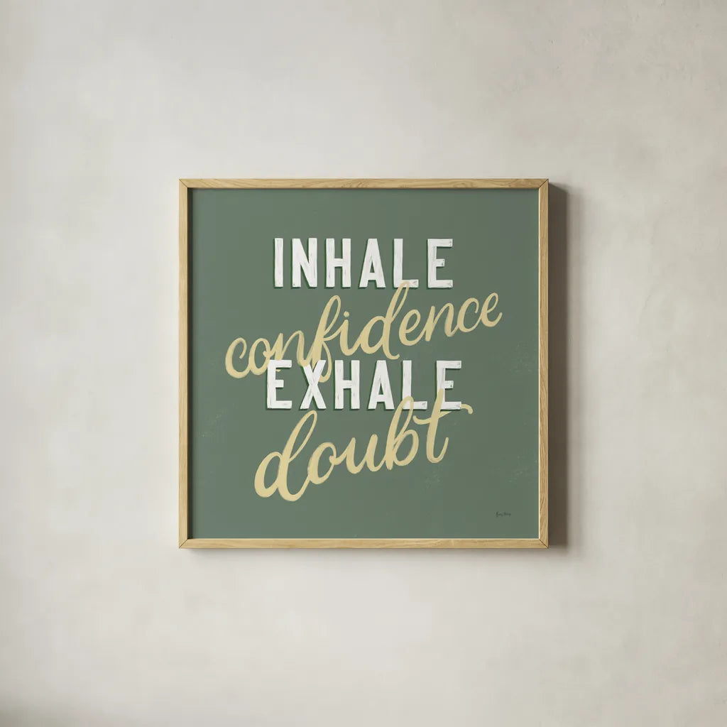 Everyday Sentiment I by Becky Thorns. Shown in a natural wood glass frame for a timeless modern aesthetic. Available as an archival giclee rolled canvas, fine art paper, or poster print. SKU 58705a.