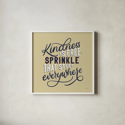 Everyday Sentiment IV by Becky Thorns. Shown in a crisp white glass frame for a clean and minimalist style. Available as an archival giclee rolled canvas, fine art paper, or poster print. SKU 58708a.