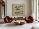 Everyday Sentiment IV by Becky Thorns. Shown as extra-large giant wall art in a modern living room. Available as an archival giclee rolled canvas, fine art paper, or poster print. SKU 58708a.