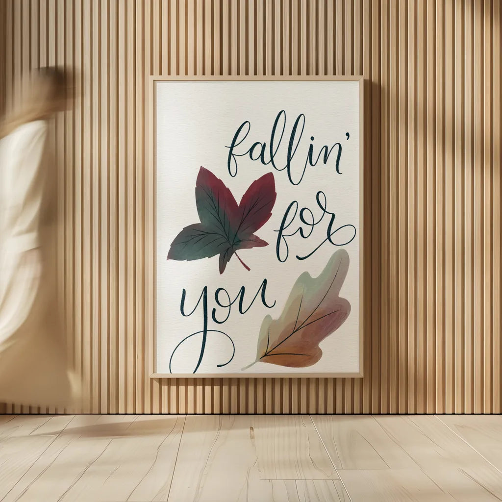 Fallin For You by Becky Thorns. shown as over sized large wall art. Available as an archival giclee rolled canvas, fine art paper, or poster print. SKU 61422h.