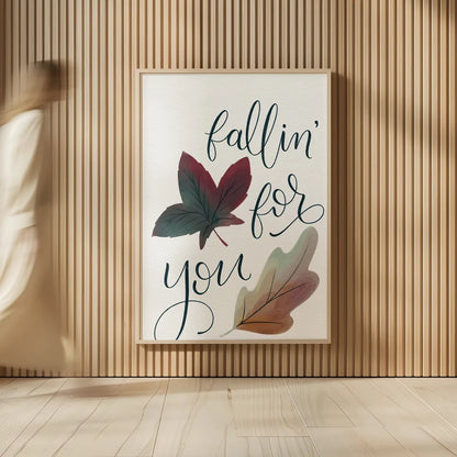 Fallin For You by Becky Thorns. shown as over sized large wall art. Available as an archival giclee rolled canvas, fine art paper, or poster print. SKU 61422h.