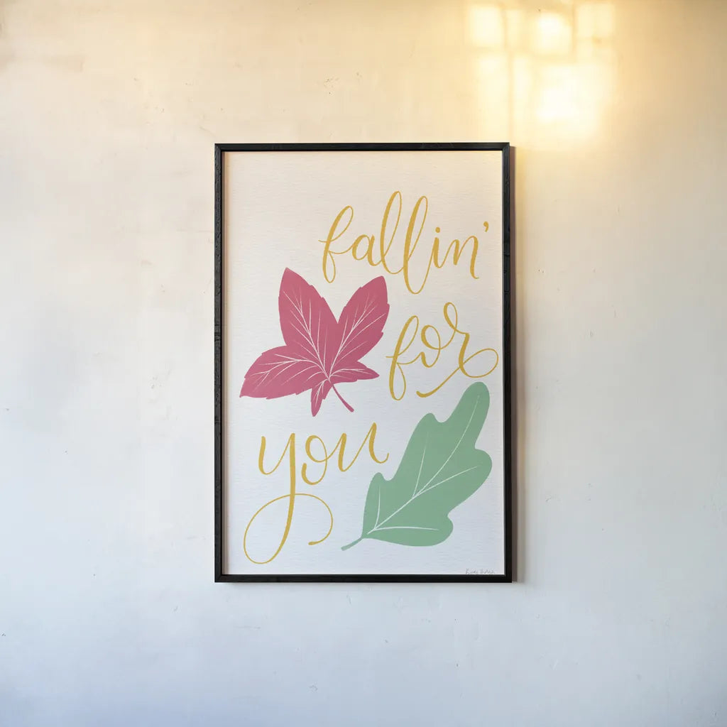 Fallin For You Bright by Becky Thorns. shown as a paper print in a black flame. Available as a archival giclee rolled canvas, fine art paper, or poster print. SKU 65036h.
