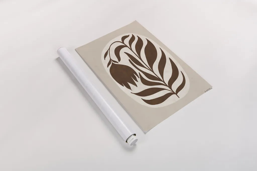 Floral Simplicity I by Becky Thorns. shown as a rolled paper print. Available as archival giclee rolled canvas, fine art paper, or poster print. SKU 92144h.